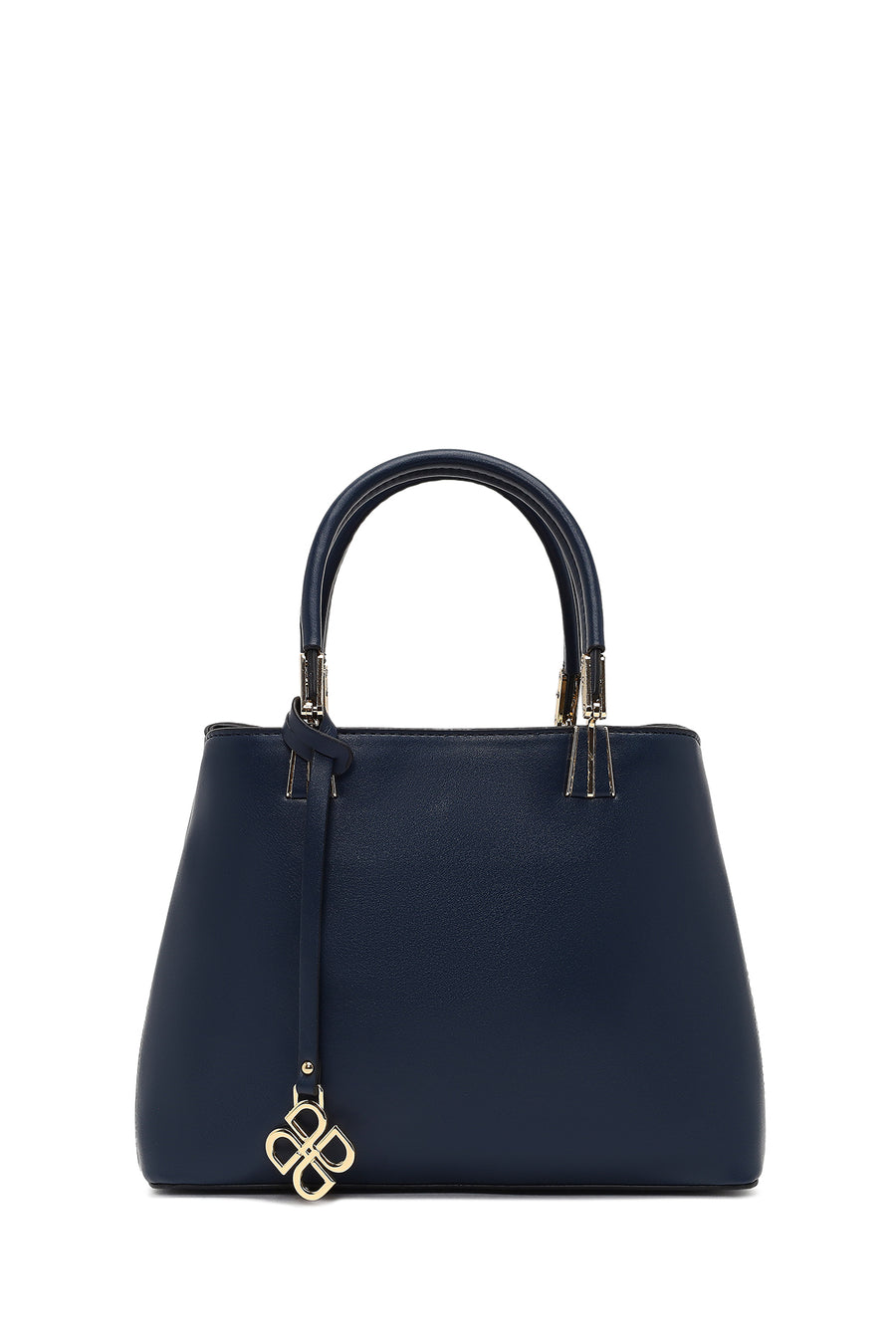 Women's Navy Blue Long Strap Accessory Detailed Shoulder Bag
