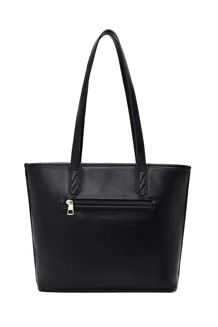 Women's Black Long Strap Accessorized Woven Shoulder Bag