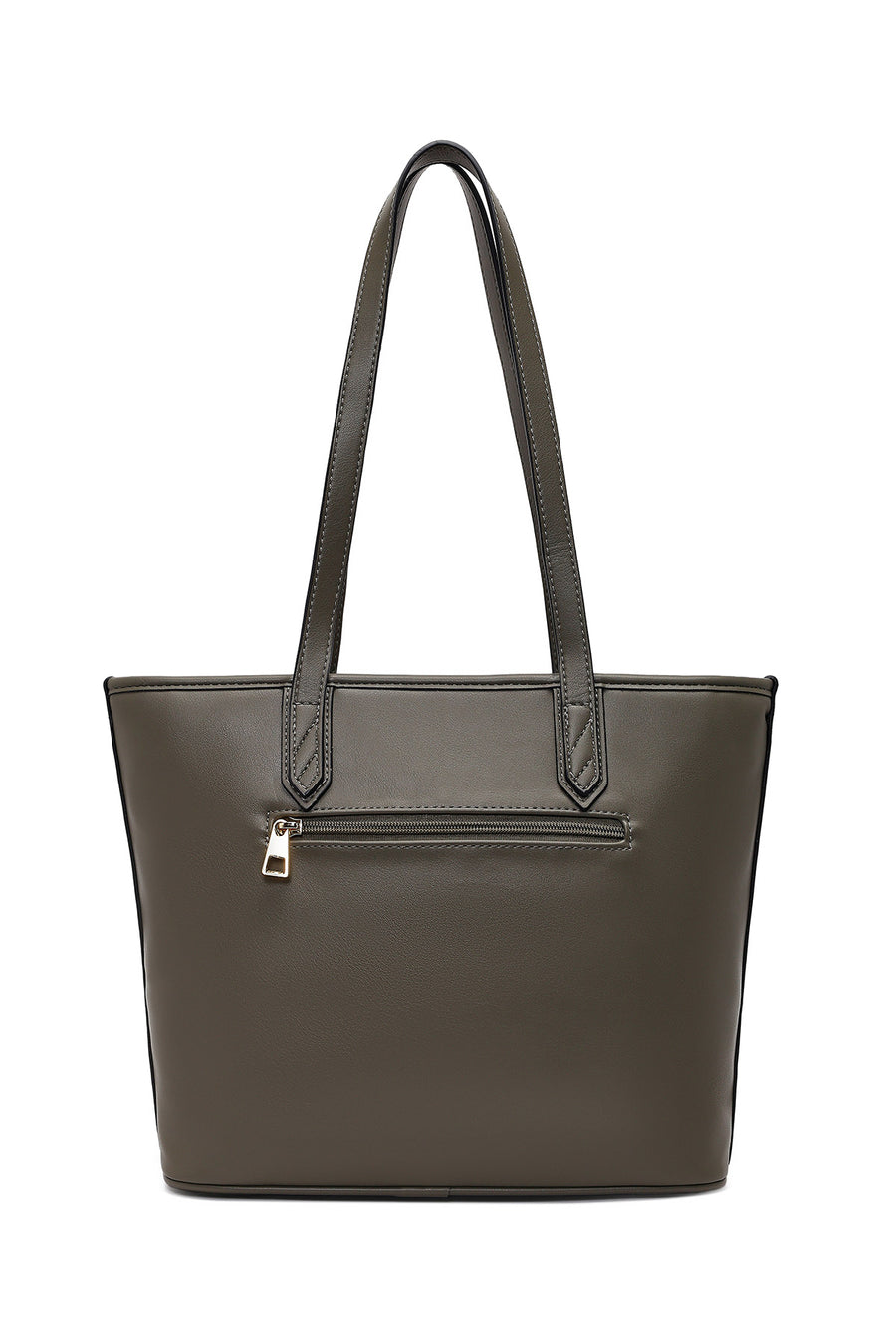 Women's Gray Long Strap Accessorized Woven Shoulder Bag