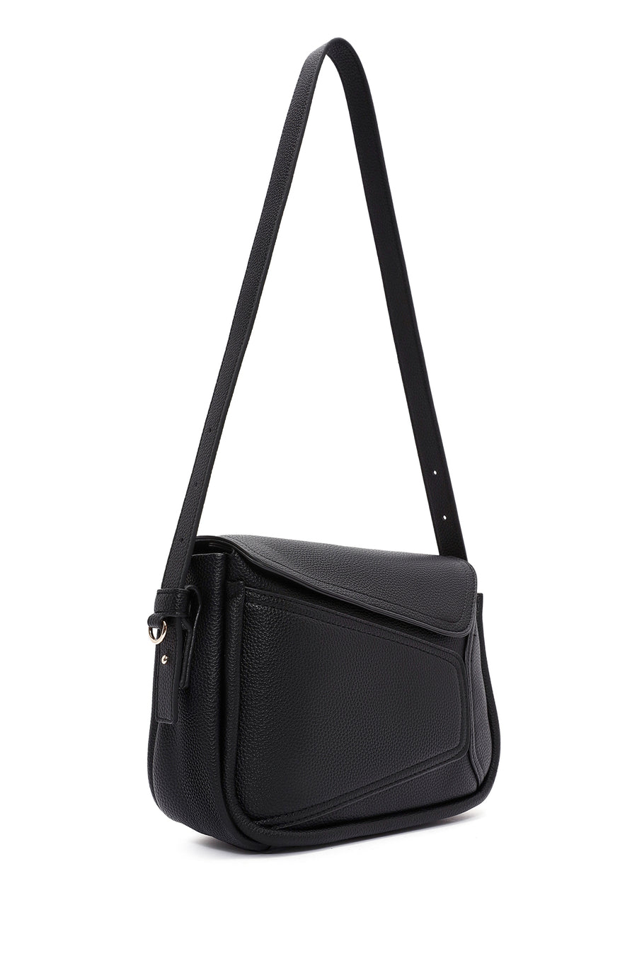 Women's Black Long Strapped Crossbody Bag
