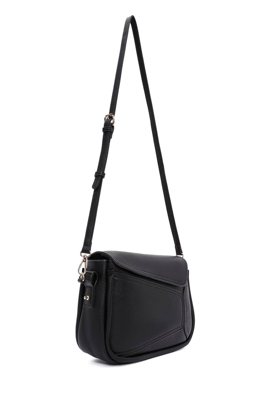 Women's Black Long Strapped Crossbody Bag