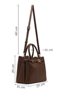 Women's Brown Long Strap Classic Shoulder Bag | Derimod