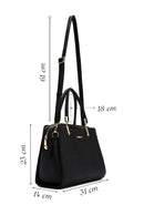 Women's Black Long Strap Crocodile Sleeve Bag | Derimod