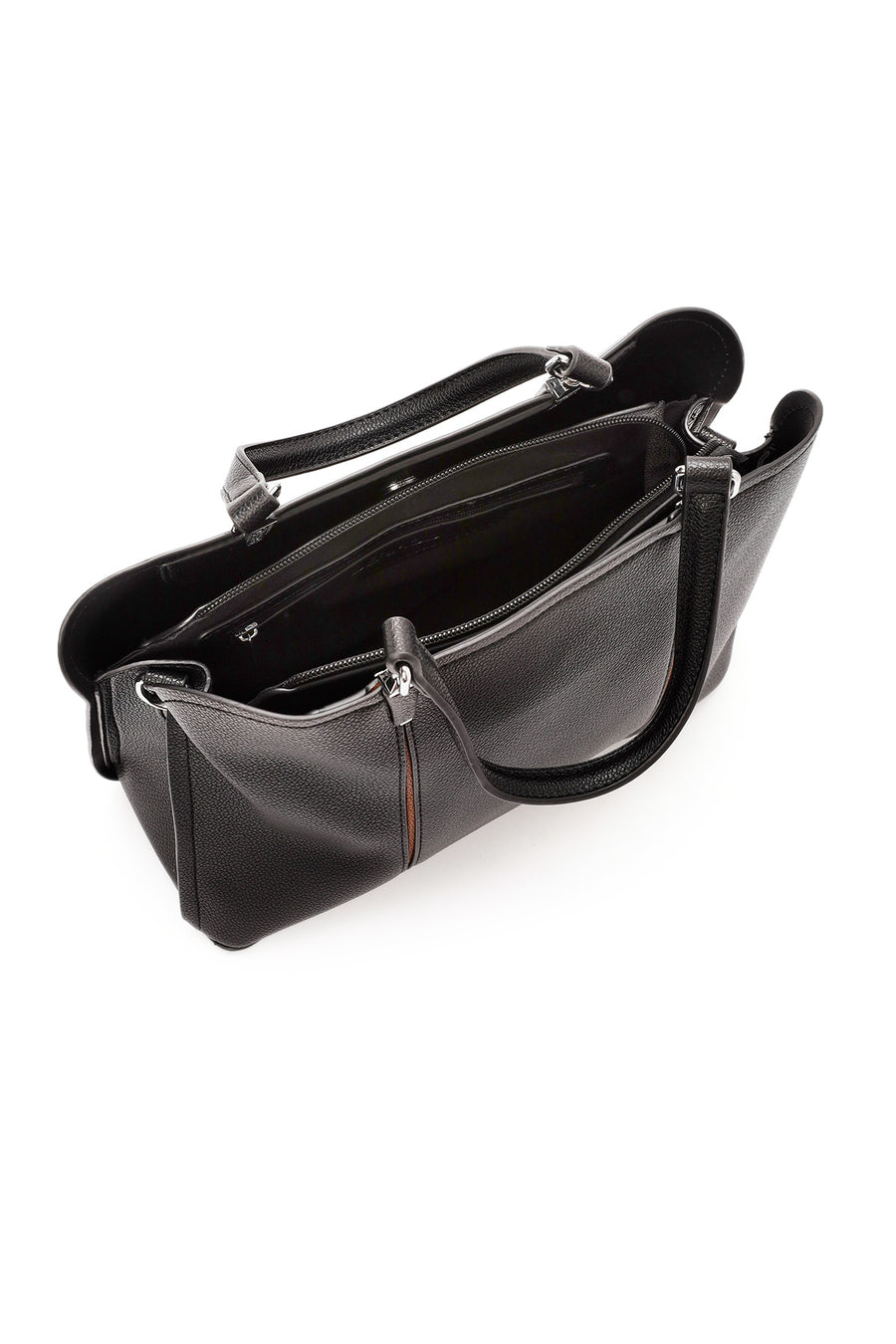 Women's Black Long Strap Shoulder Bag