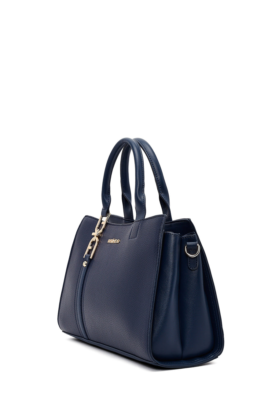 Women's Navy Blue Long Strap Classic Shoulder Bag