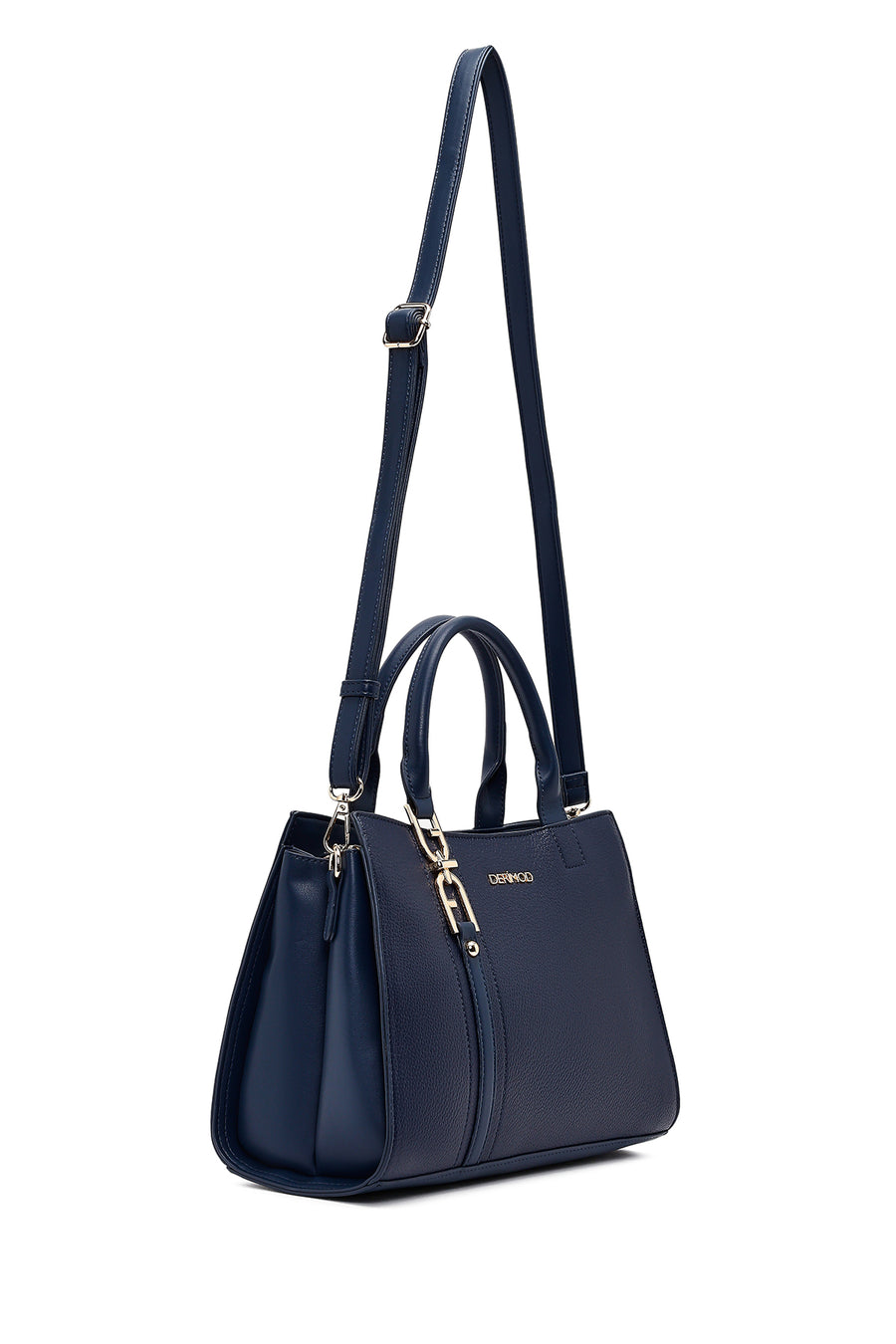 Women's Navy Blue Long Strap Classic Shoulder Bag