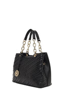 Women's Black Long Strap Printed Sleeve Bag | Derimod