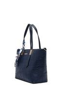 Women's Navy Blue Long Strap Printed Shoulder Bag | Derimod