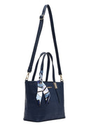 Women's Navy Blue Long Strap Printed Shoulder Bag | Derimod