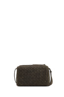 Women's Gray Long Strap Knitted Suede Crossbody Bag | Derimod