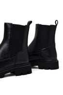 Women's Black Leather Chelsea Boots | Derimod