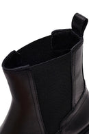 Women's Black Leather Chelsea Boots | Derimod