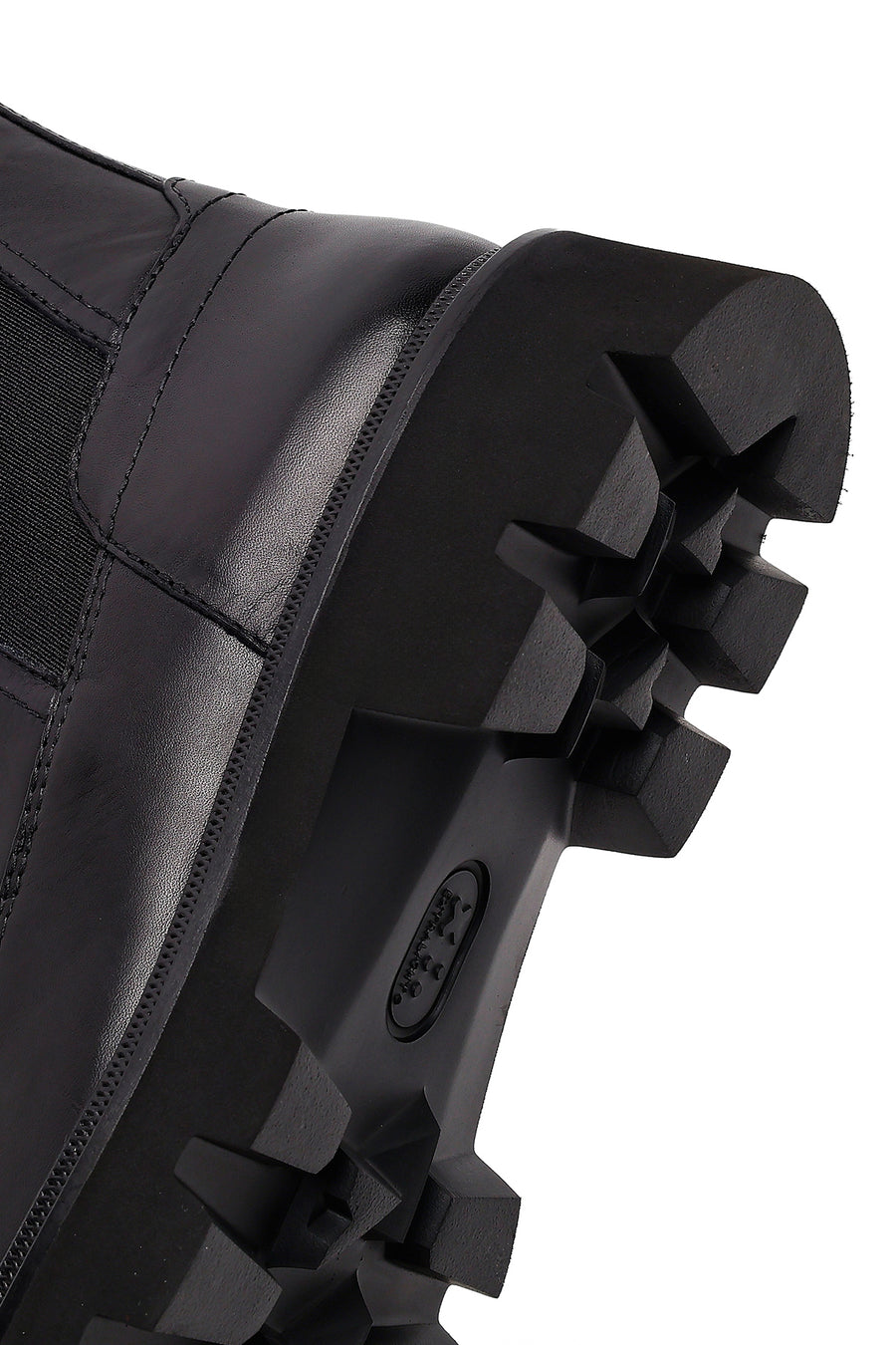 Women's Black Leather Chelsea Boots