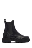 Woman Siyah Leather Chelsea Bot | Derimod