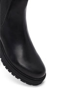 Woman Siyah Leather Chelsea Bot | Derimod