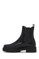 Woman Siyah Leather Chelsea Bot | Derimod