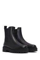 Woman Siyah Leather Chelsea Bot | Derimod