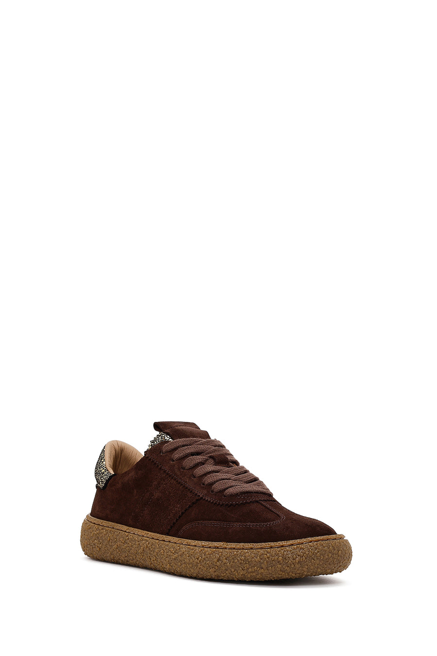 Women's Brown Suede Leather Sneaker
