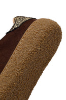 Women's Brown Suede Leather Sneaker | Derimod