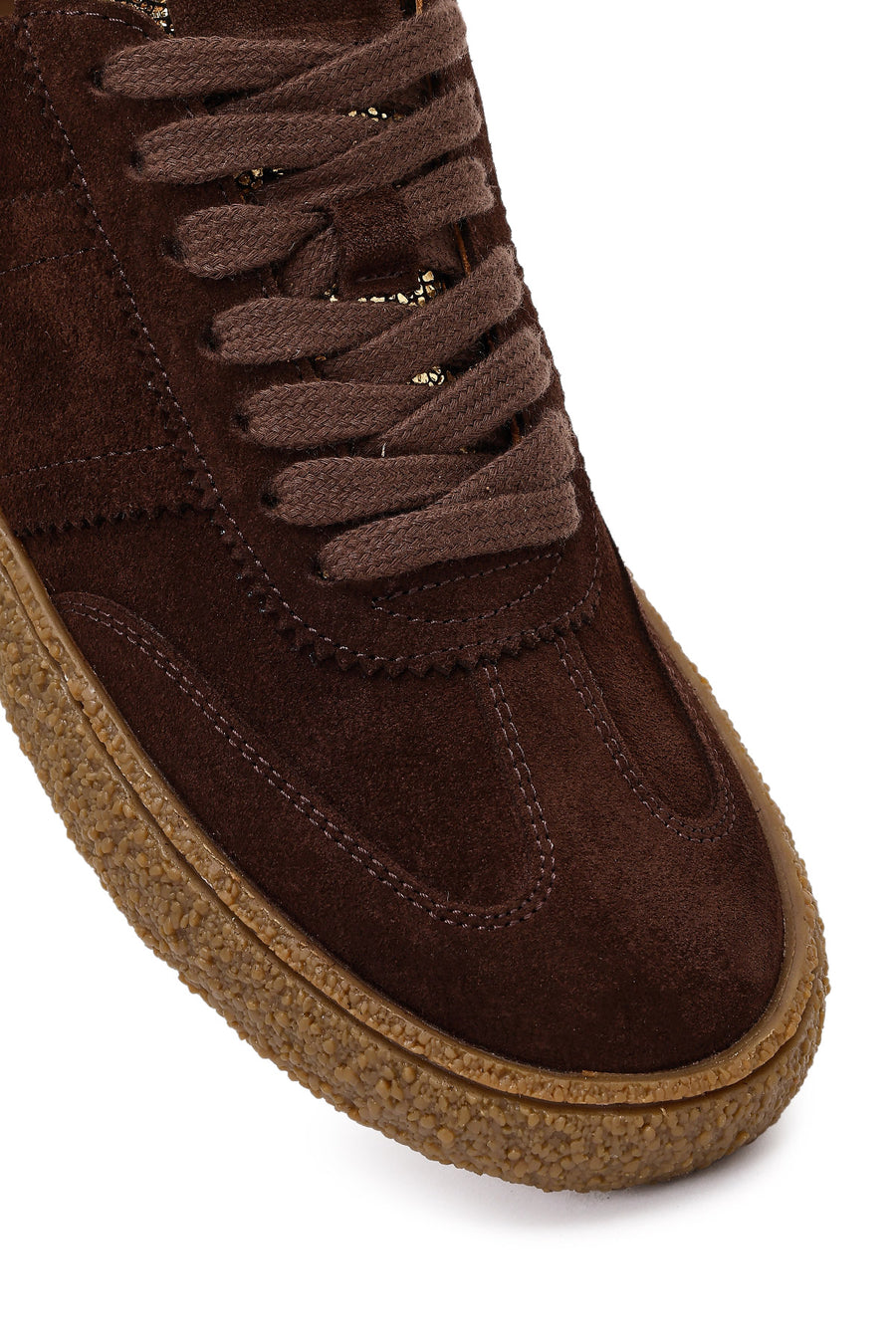 Women's Brown Suede Leather Sneaker