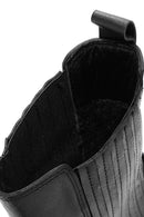 Woman Black Chunky Heels Leather Cowboy Boots | Derimod