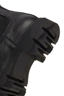 Women's Black Leather Chelsea Boot | Derimod