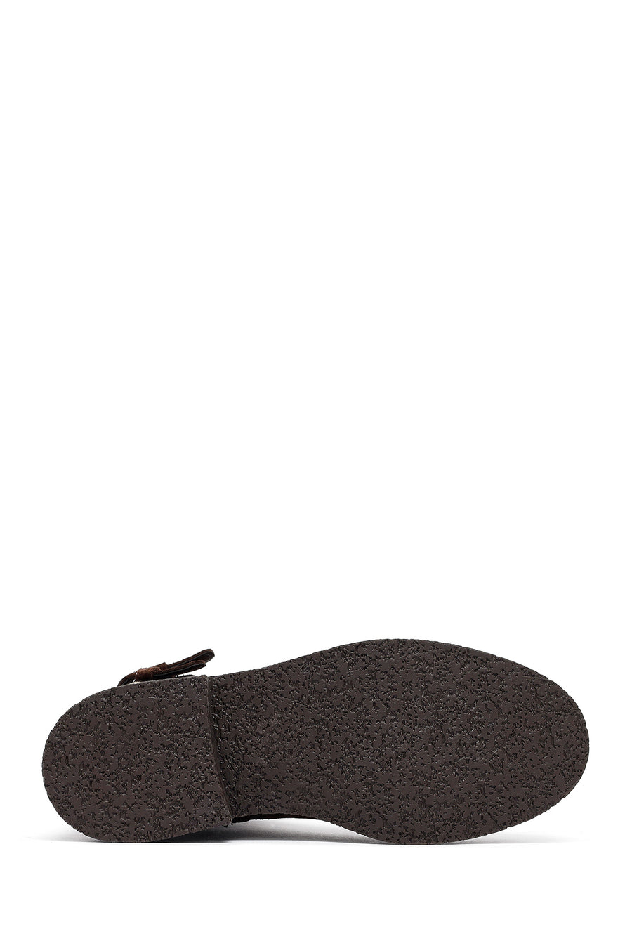 Woman Brown Zippered Suede Leather Boat