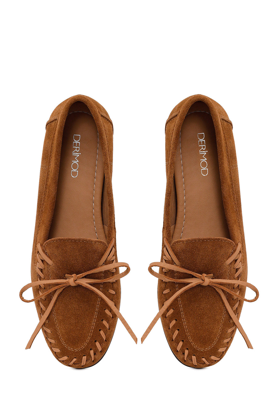 Women's Tan Suede Leather Loafer