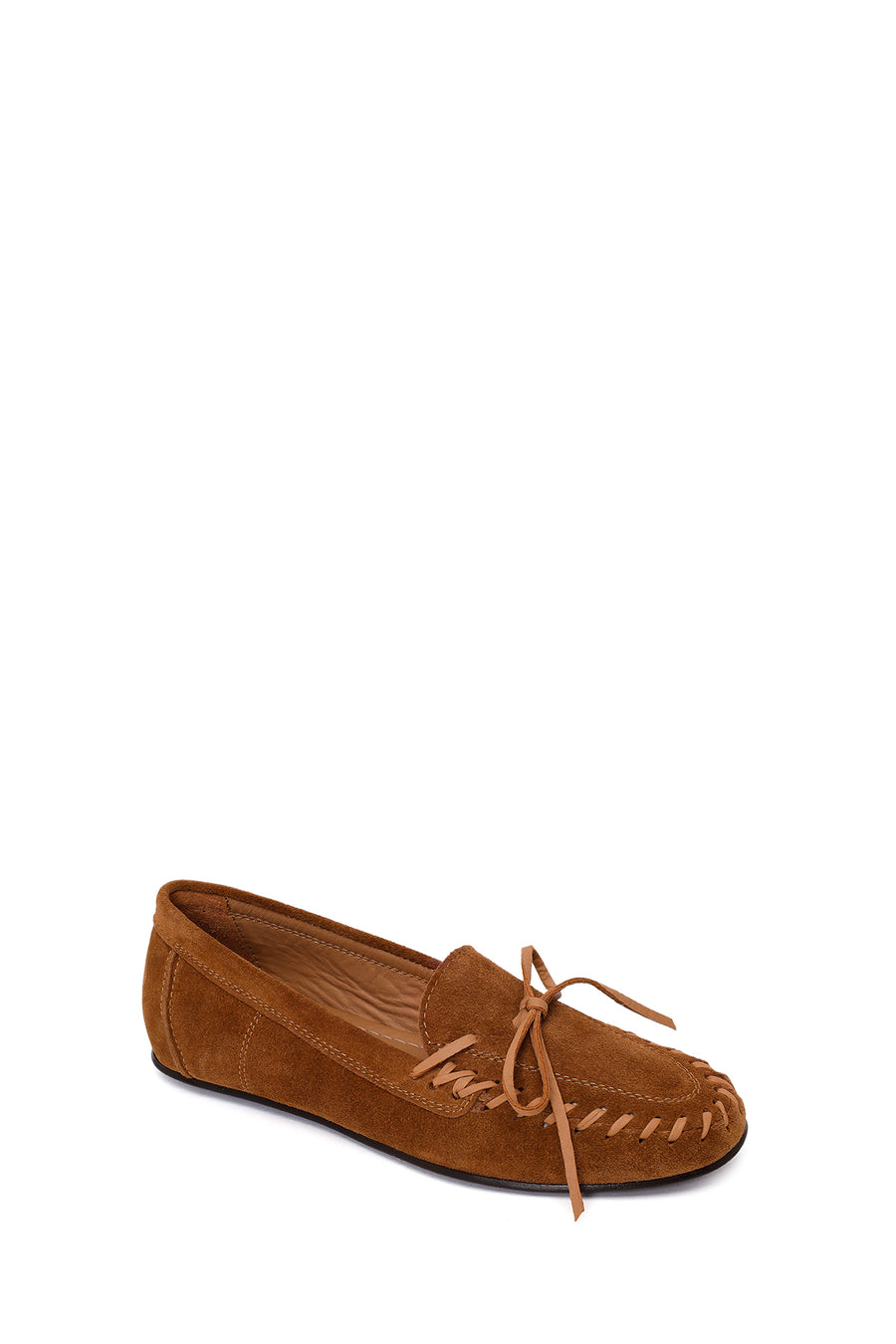 Women's Tan Suede Leather Loafer