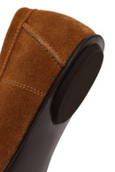 Women's Tan Suede Leather Loafer | Derimod