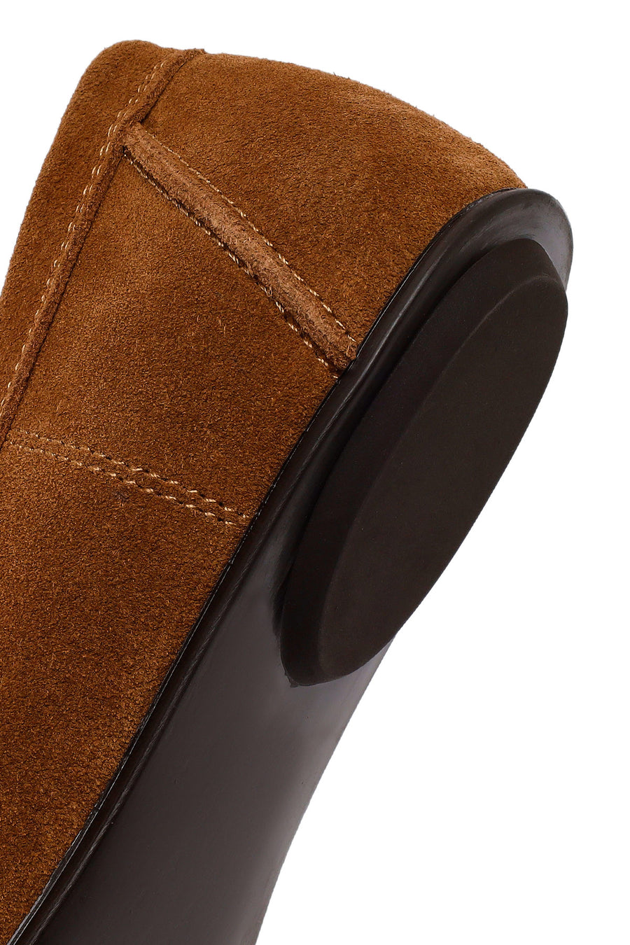 Women's Tan Suede Leather Loafer