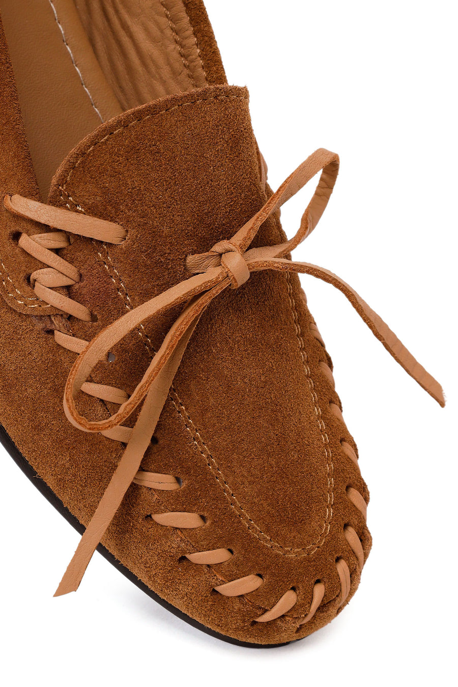 Women's Tan Suede Leather Loafer