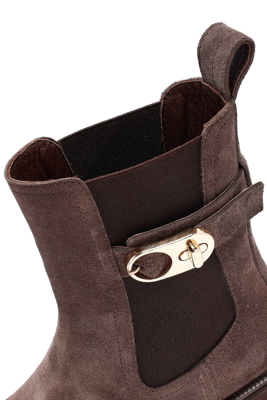 Woman Mink Thick-Soled Suede Leather Chelsea Boots