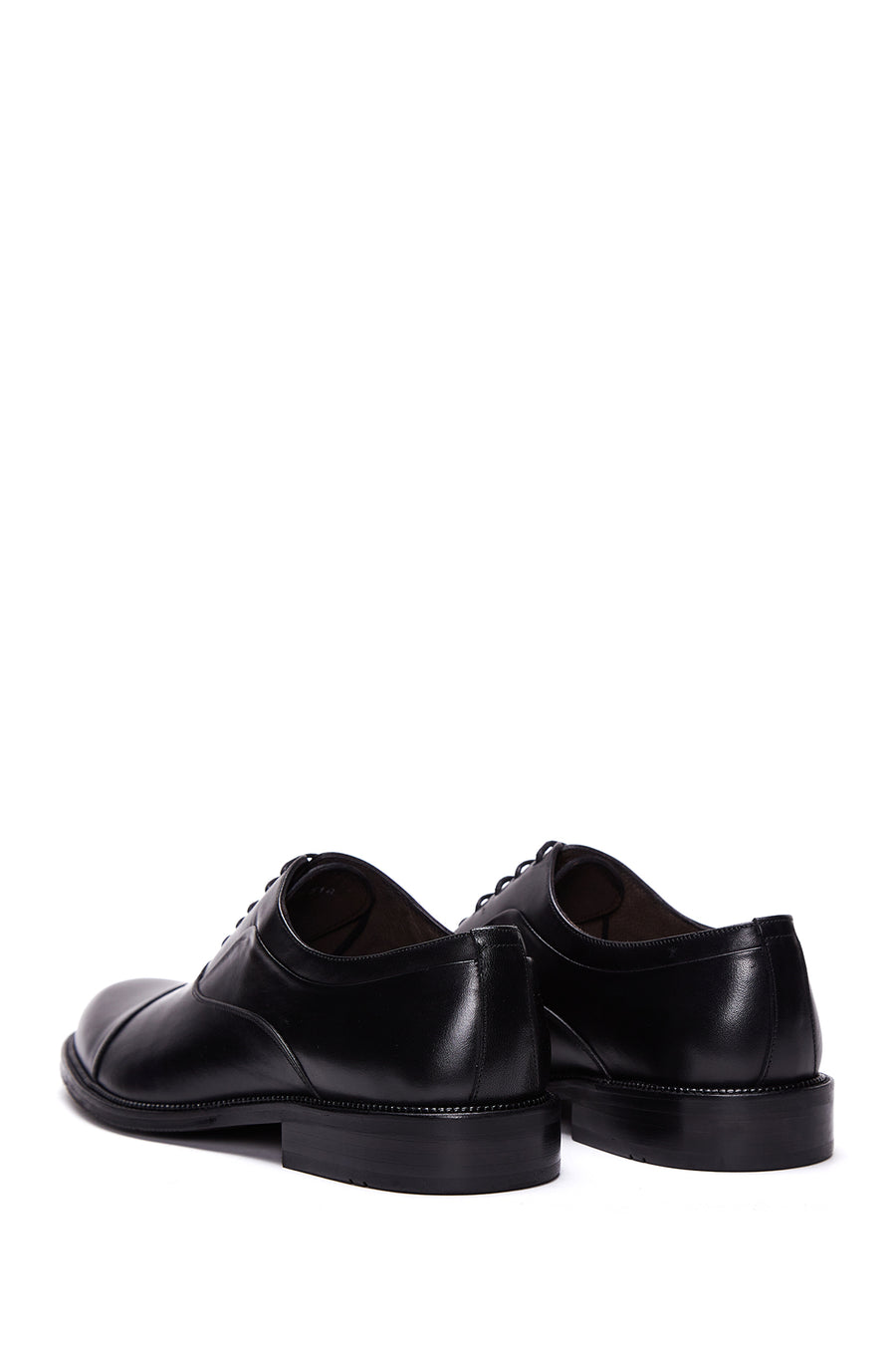 Men's Black Lace-Up Leather Classic Shoes