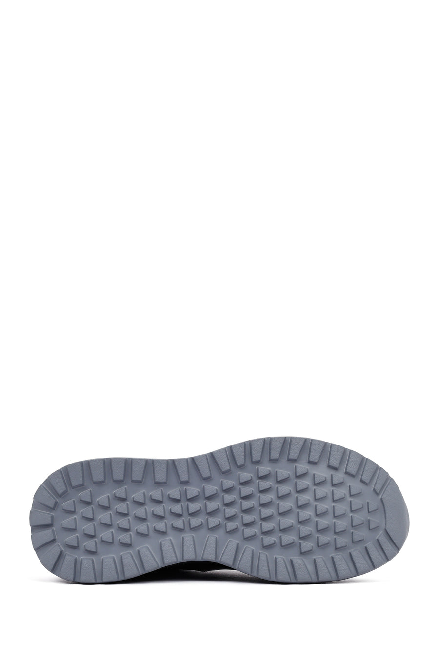 Erkek Siyah Bağcıklı Kalın Tabanlı Deri Casual Sneaker