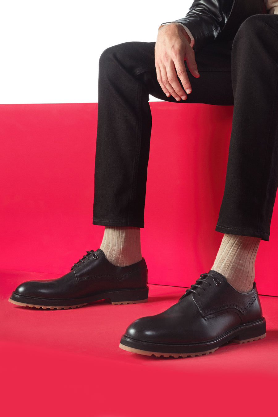 Men's Black Lace-Up Leather Casual Shoes 25WFD604018 | Derimod