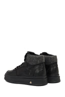 Men's Black Lace-Up Thick-Sole Leather Sport Boots | Derimod