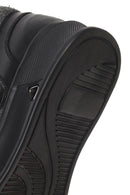Men's Black Lace-Up Thick-Sole Leather Sport Boots | Derimod