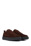 Men's Brown Lace-Up Chunky Sole Suede Leather Sneaker | Derimod