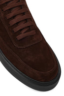 Men's Brown Lace-Up Chunky Sole Suede Leather Sneaker | Derimod