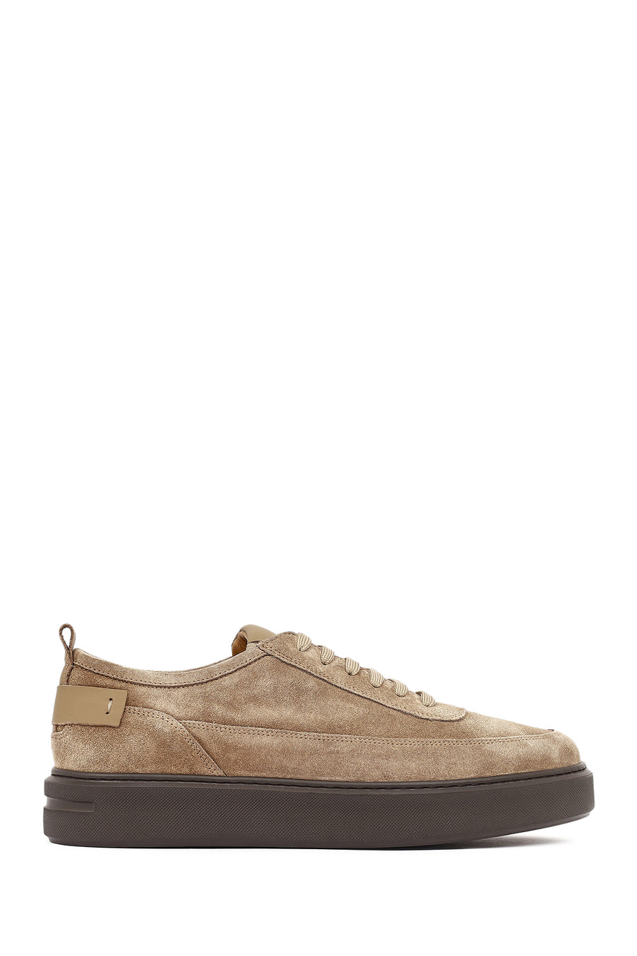 Men's Mink Lace-Up Thick Soled Suede Leather Sneaker 25WFD613210 | Derimod