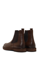 Men's Brown Leather Casual Chelsea Boot | Derimod