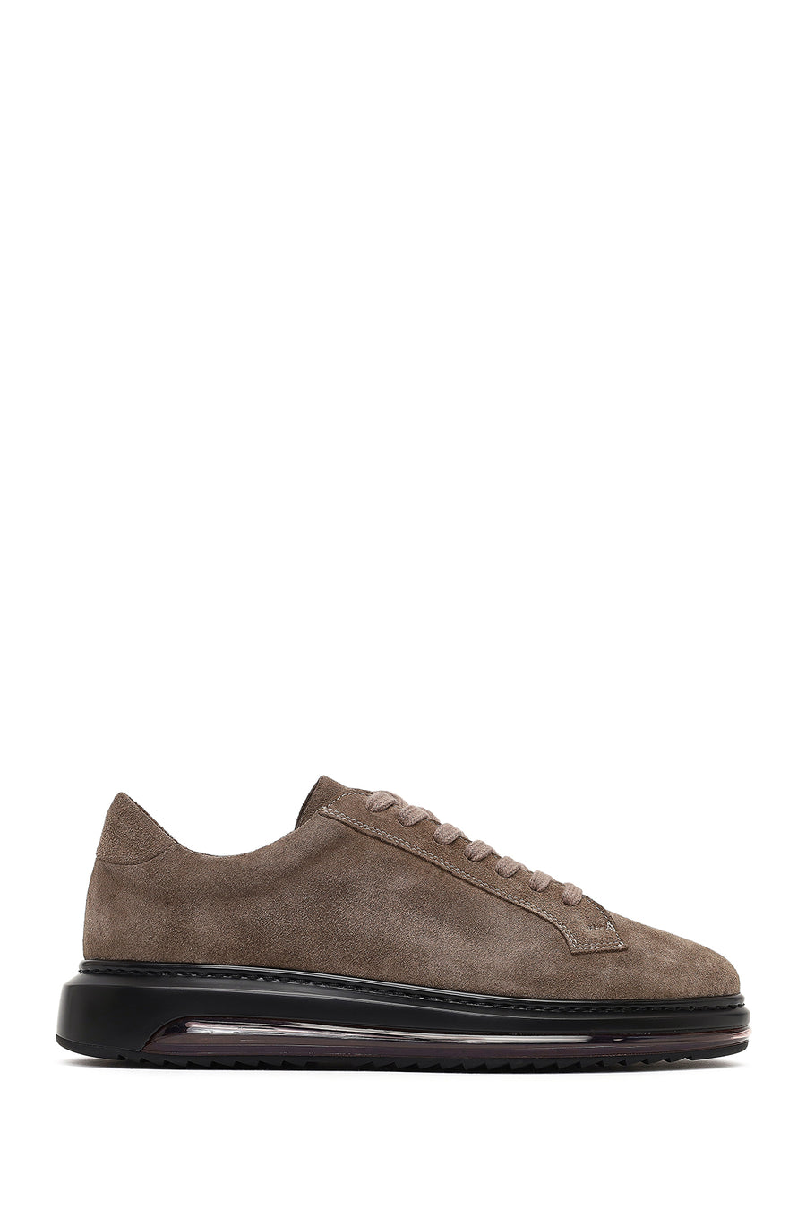 Men's Mink Lace-Up Thick-Soled Suede Leather Sneaker 25WFD631010 | Derimod