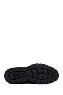 Men's Black Lace-Up Thick-Soled Leather Casual Shoes | Derimod
