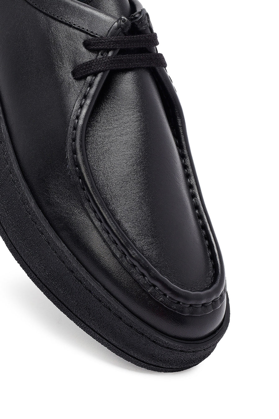 Male Black Leather Casual Shoes