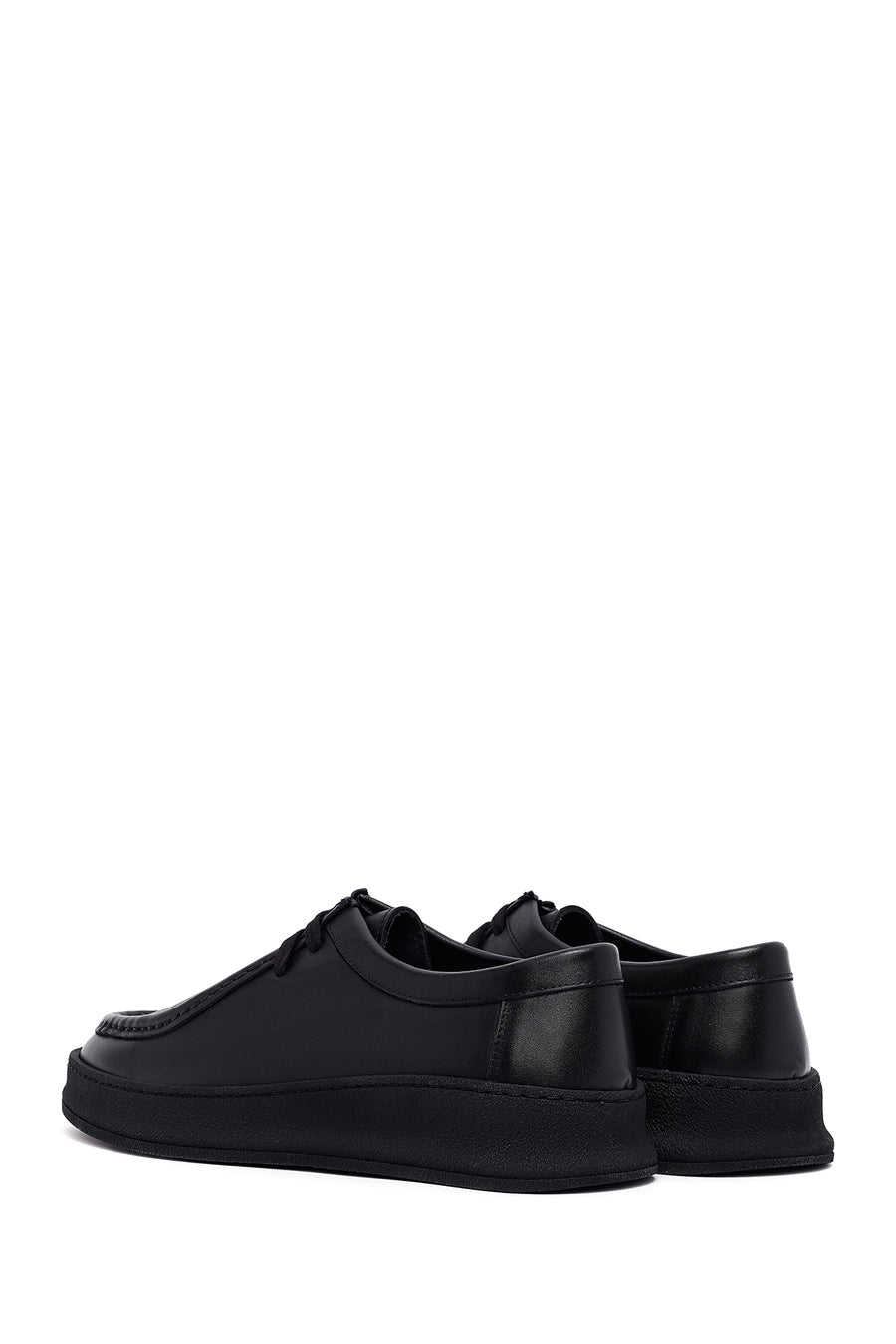 Male Black Leather Casual Shoes