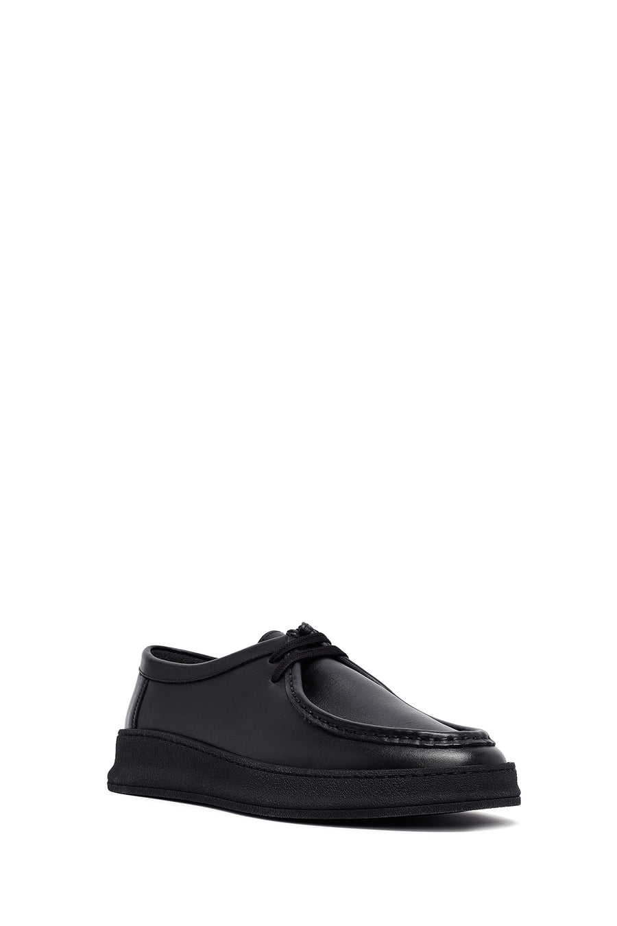 Male Black Leather Casual Shoes