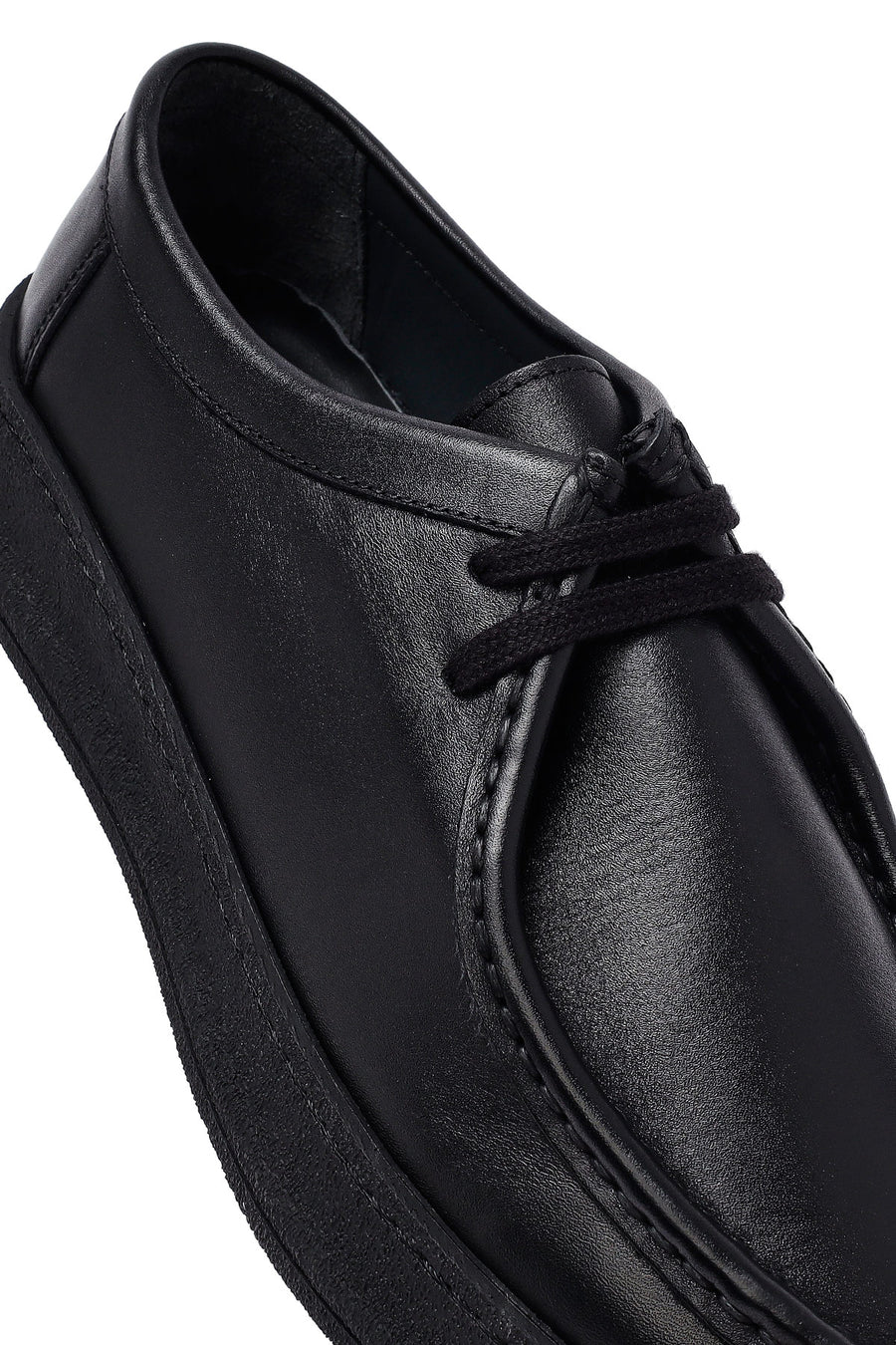 Male Black Leather Casual Shoes