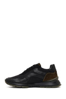 Men's Green Lace-Up Leather Sneaker | Derimod