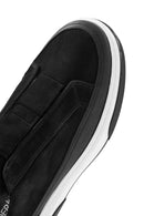 Erkek Siyah Kalın Tabanlı Süet Deri Sneaker | Derimod